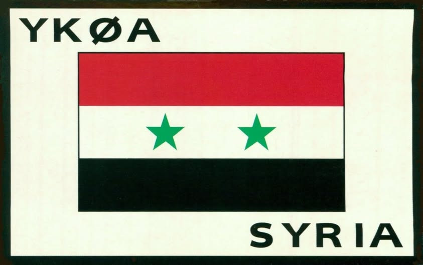 YK0A Syria QSL Card