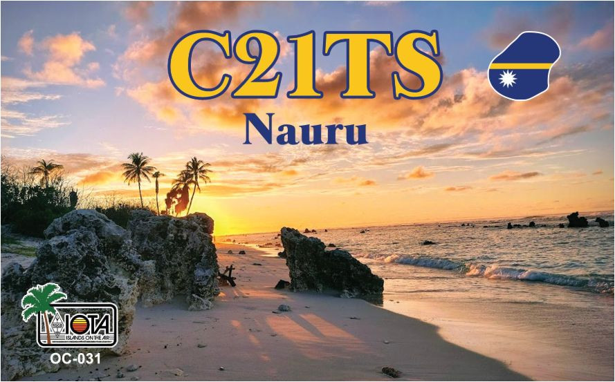C21TS Nauru QSL Card