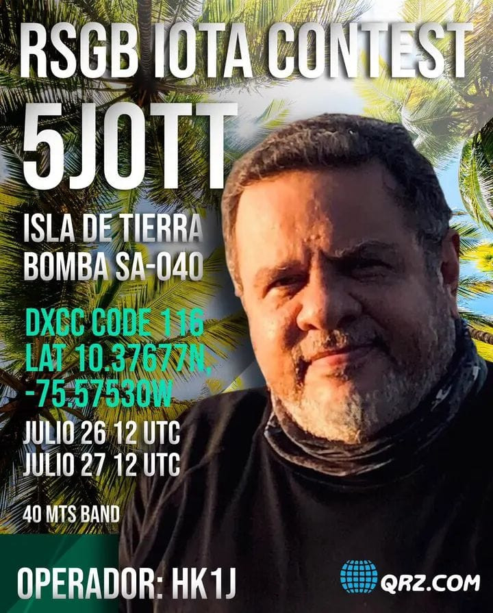 5J0TT Tierra Bomba Island DX News