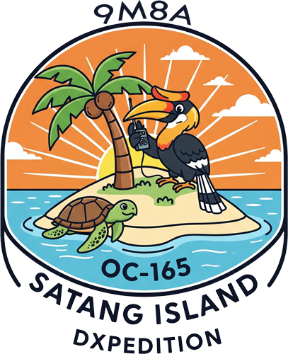 9M8A Satang Island DX Pedition Logo 9M8A Satang Island DX Pedition Logo