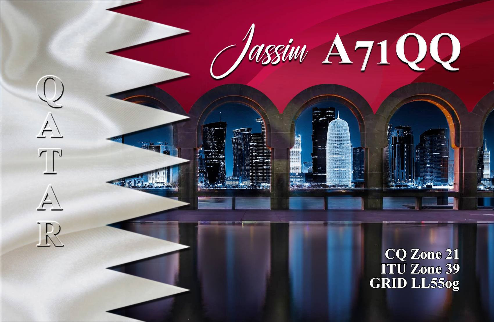 A71QQ Qatar QSL Card