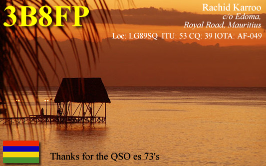 3B8FP Mauritius