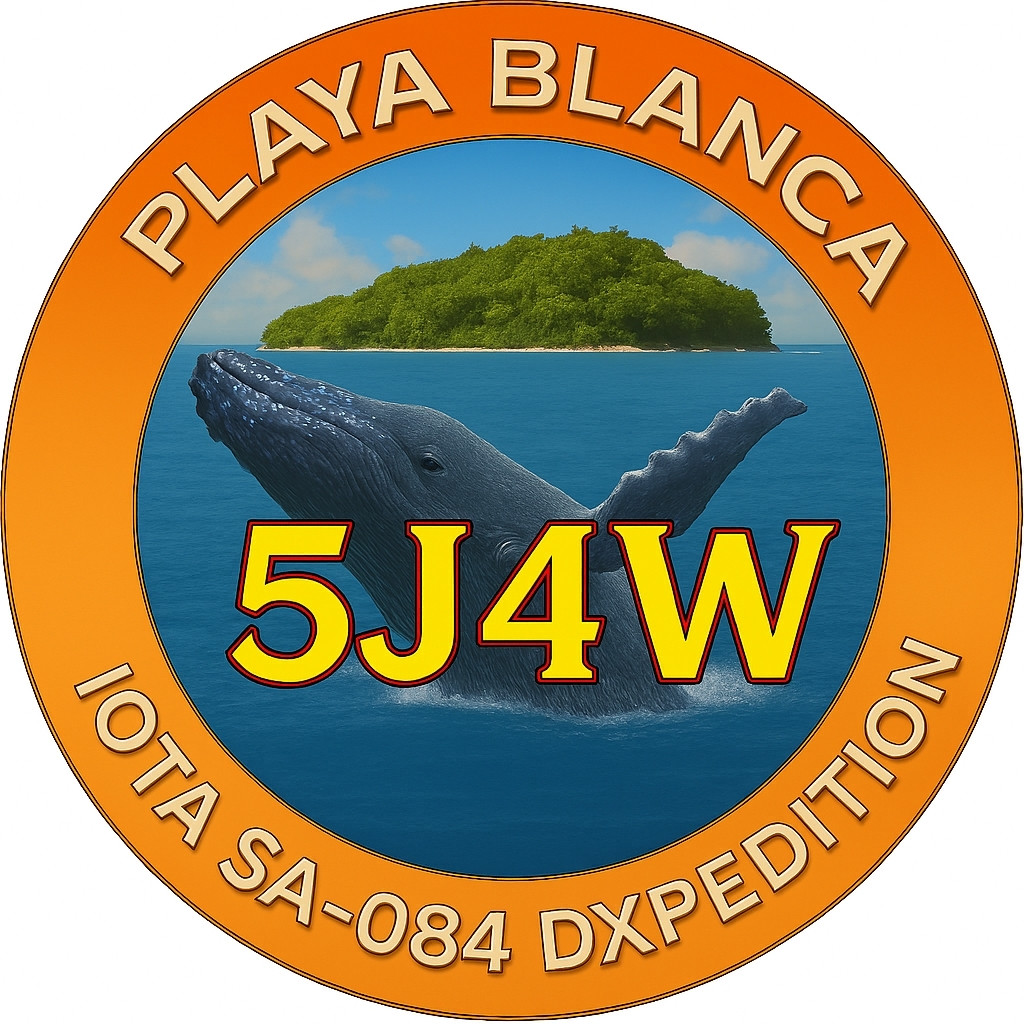 5J4W Playa Blanca Island Logo