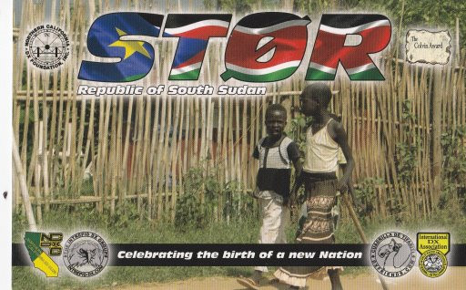 ST0R South Sudan QSL Card