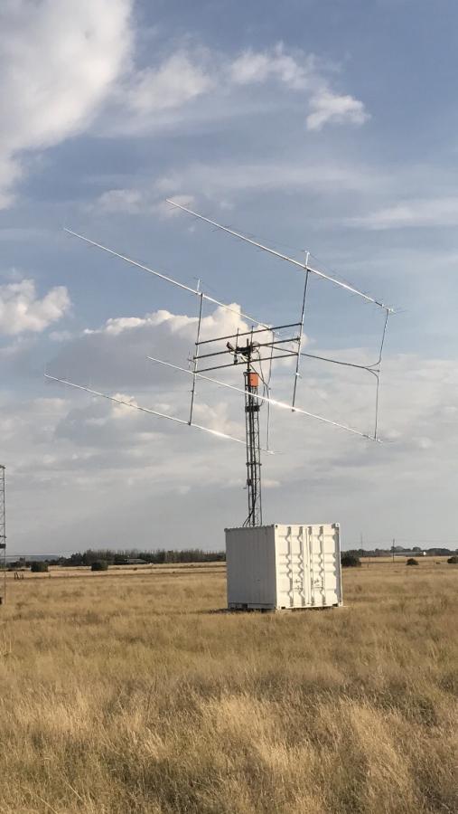 ZS4TX Bernie van der Walt 2m fully remote controlled antenna