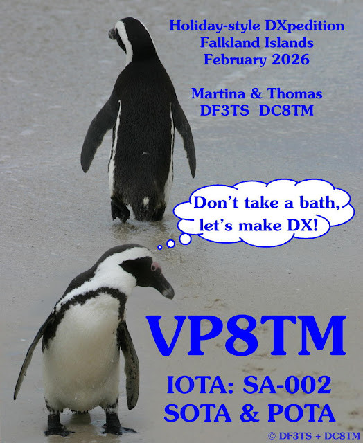 VP8TM Falkland Islands QSL Card