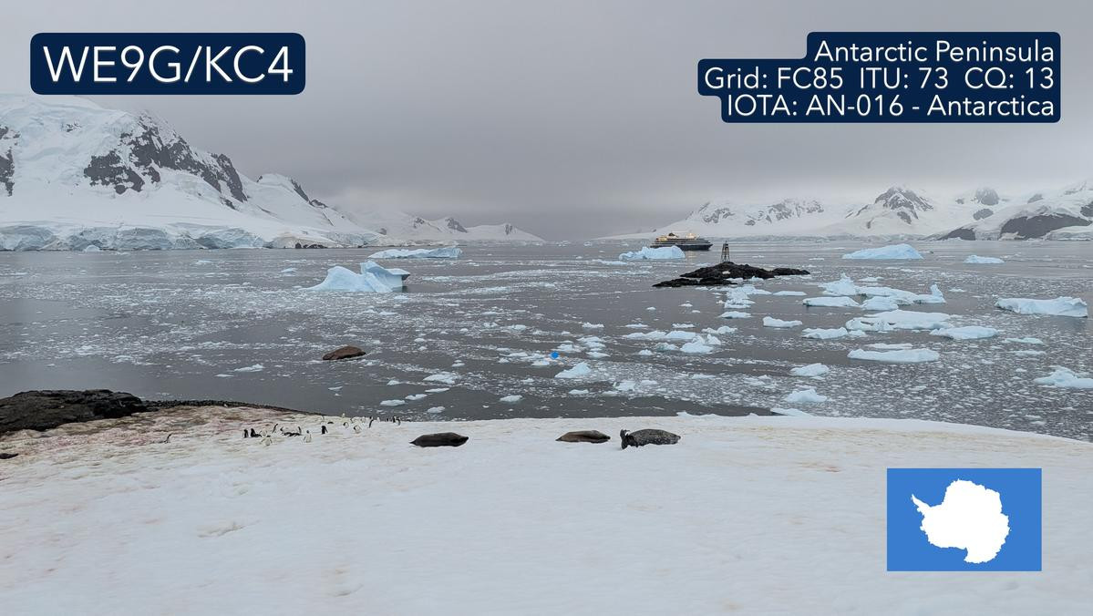 KC4/WE9G Antarctica QSL Card