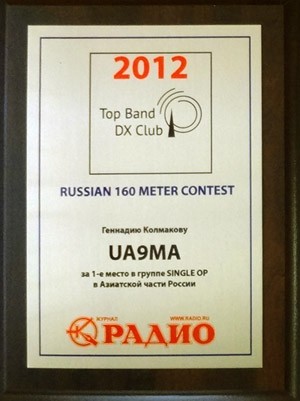 RU3AX Memorial Russian 160m Contest