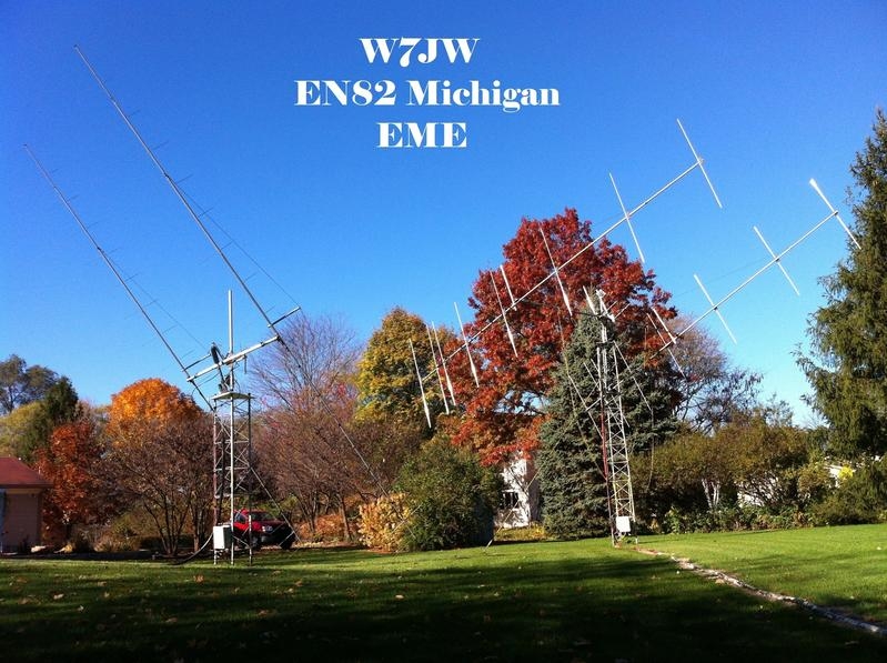 W7JW Jeffrey W Wheeler EME Antennas Michigan USA