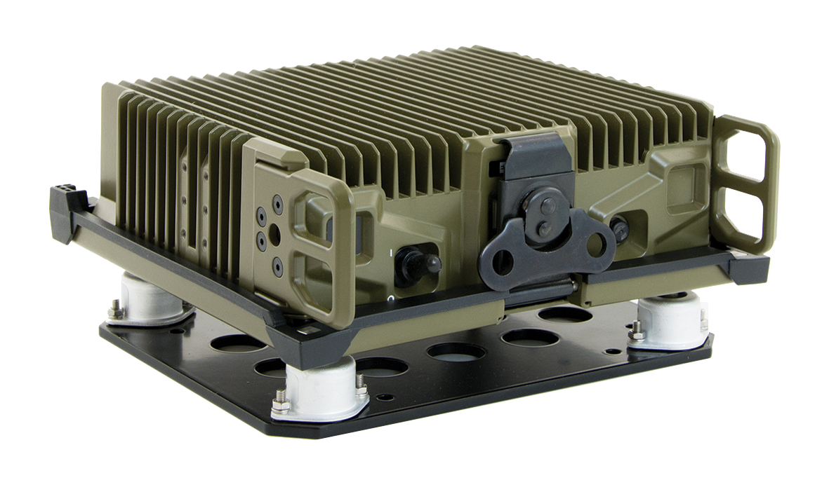 Codan Sentry HF Military Radio Mobile shock mount installation