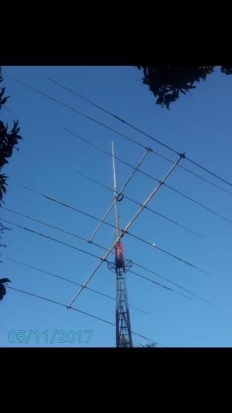 ZP5DA Enzo da Ponte, Asuncion, Paraguay. Antennas.