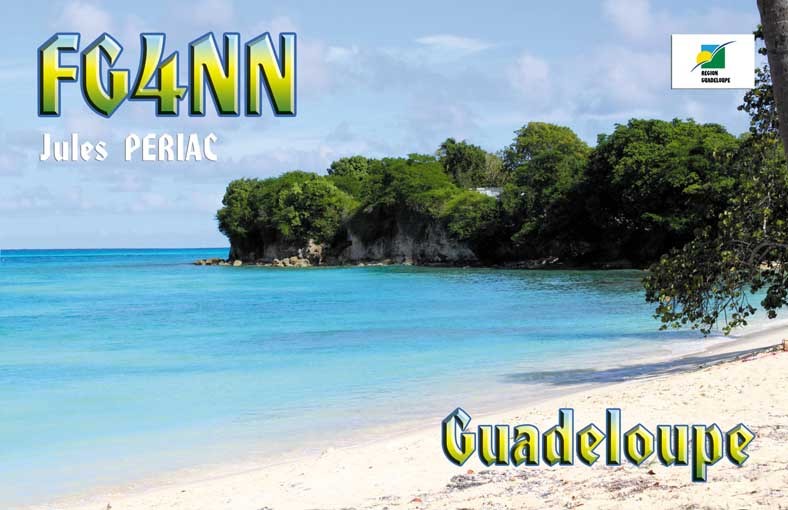 FG4NN Jules Periac, Anse Bertrand, Grande Terre Island, Guadeloupe. QSL.