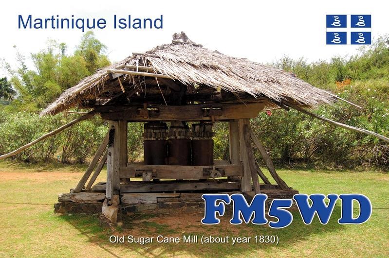 FM5WD Lucien Prudent, Le Lamentin, Martinique Island. QSL.