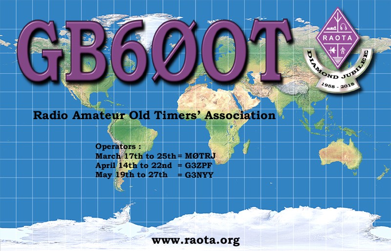 GB60OT Radio Amateur Old Timers Diamon Jubilee