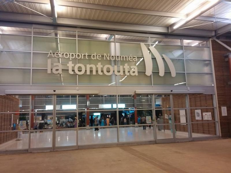 FK/JS1KSU Airport, Noumea, New Caledonia.