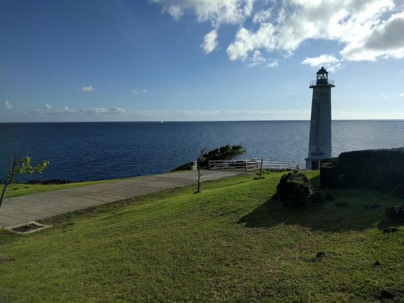 J69CU Light House at Vieux Fort, Saint Lucia Island.