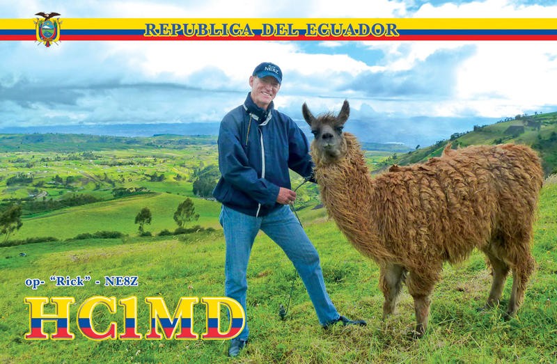 HC1MD/2 Rick Dorsch, Punta Blanca, Provincia de Santa Elena, Ecuador. QSL.