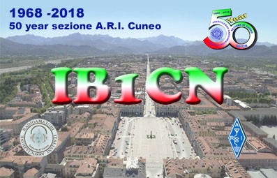IB1CN Sezione ARI Cuneo, Cuneo, Italy. QSL.