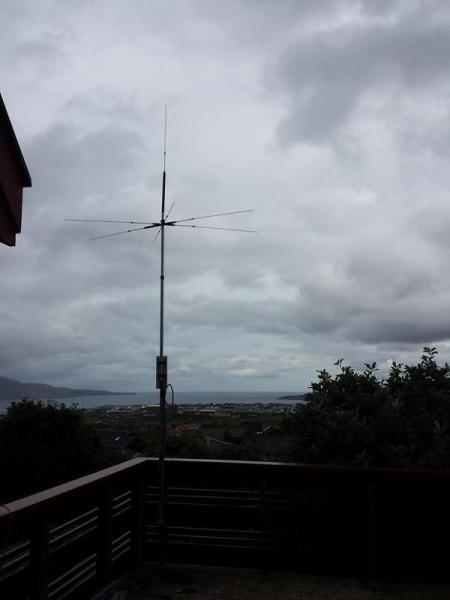 OY3SR Sven Skarohamar, Hoyvik, Faroe Islands. Antenna.