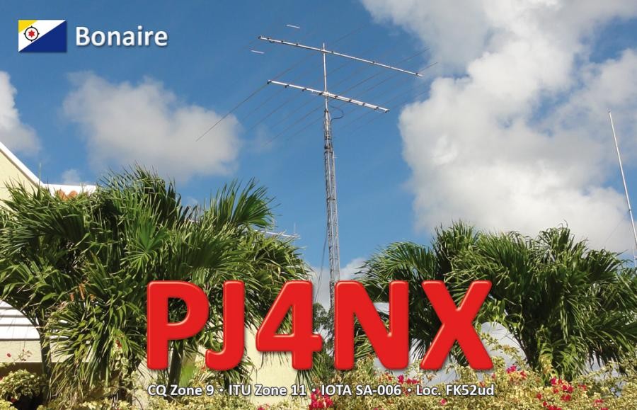 PJ4NX Peter De Graaf, Bonaire Island. QSL.