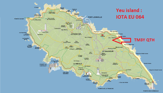 TM3Y Yeu Island Map Charente DX Group