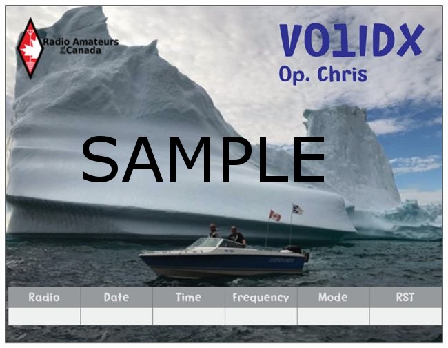 VD105A Christopher Hillier, Newfoundland. QSL.