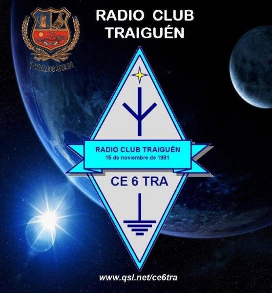 CE6TRA Radio Club Traguen, Chile. Logo.