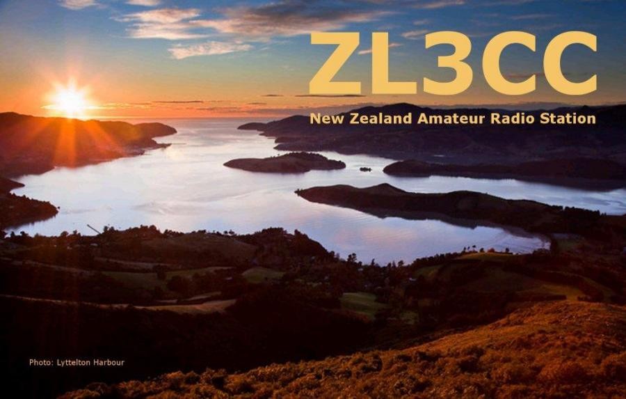 ZL3CC Andrew White, Christchurch, New Zealand. QSL.