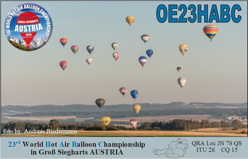 OE23HABC 23rd World Hot Air Balloon Championship, Gross Siegharts, Austria.