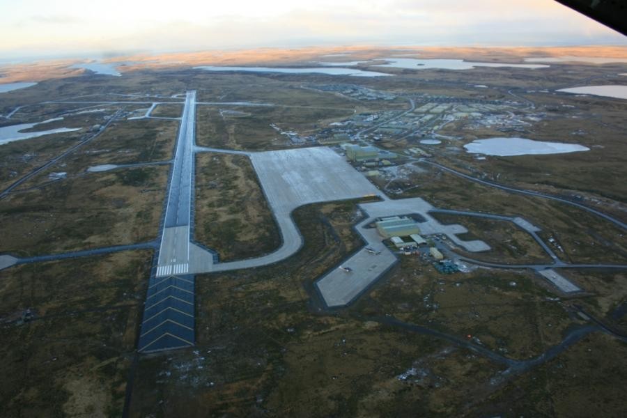 VP8RAF/100 Mount Pleasant Airport, Falkland Islands.