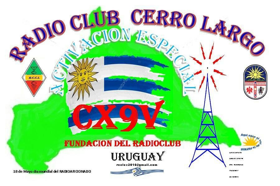CX9V Radio Club Cerro Largo, Rio Branco, Cerro Largo, Uruguay.