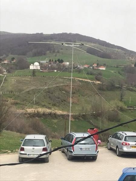 Z66D Bajgore, Kosovo. Yagi Antenna.