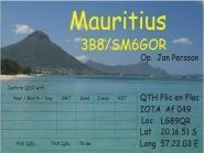 3B8/SM6GOR Mauritius Island