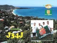 J34J Grenada Island QSL