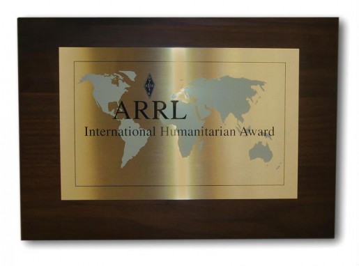 ARRL International Humanitarian Award 2011 RW3AH ARRL International Humanitarian Award 2011 RW3AH