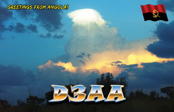 Angola D3AA QSL 40m Angola D3AA QSL 40m