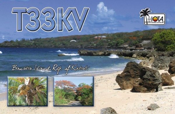 Banaba Island T33KV QSL 