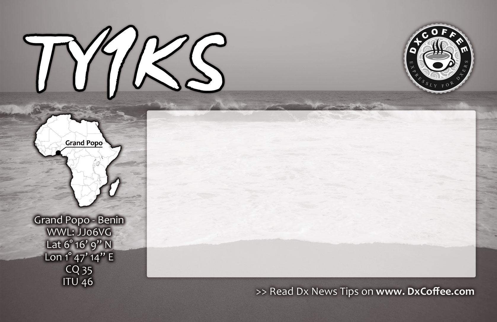 Benin TY1KS QSL 3  Benin TY1KS QSL 3