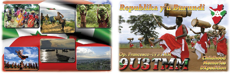 Burundi 9U3TMM QSL Burundi 9U3TMM QSL