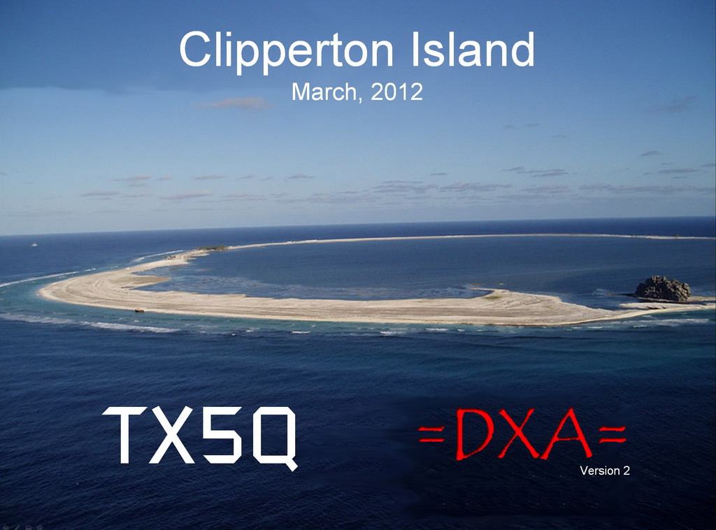 Clipperton Island TX5Q QSL 