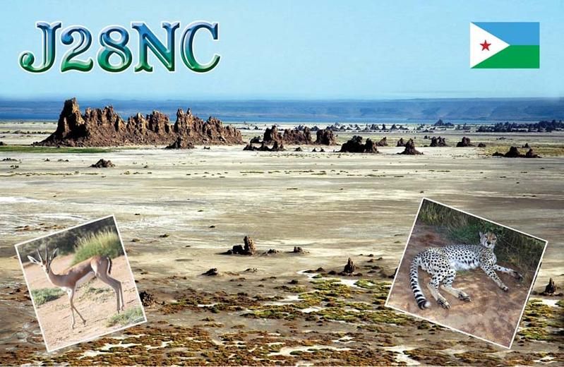 Djibouti J28NC QSL F5RQQ Djibouti J28NC QSL F5RQQ