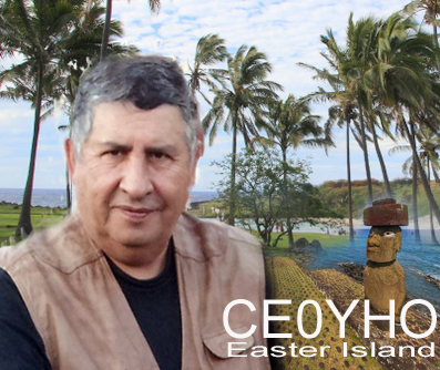 Остров Пасхи CE0YHO QSL  Остров Пасхи CE0YHO QSL