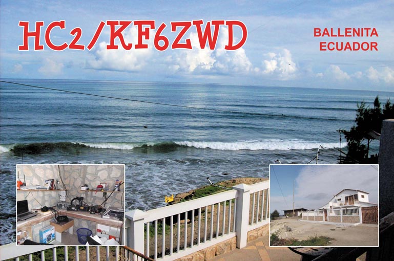 Ecuador HC2/KF6ZWD QSL Ecuador HC2/KF6ZWD QSL