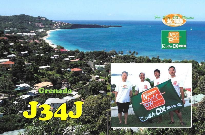 Остров Гренада J34J QSL  Остров Гренада J34J QSL