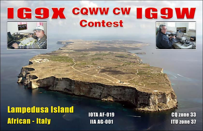 Lampedusa Island IG9X IG9W CQ WW DX CW Contest 2009 DX News