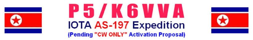 North Korea K6VVA IOTA North Korea K6VVA IOTA