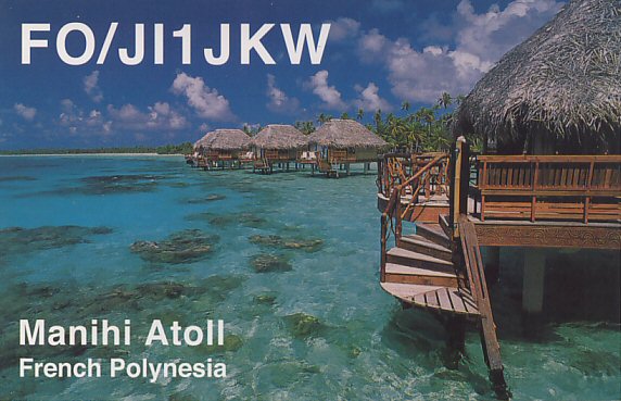Leeward Islands FO/JI1JKW French Polynesia DX News Leeward Islands FO/JI1JKW French Polynesia DX News
