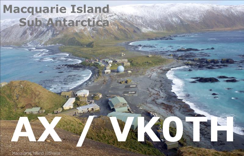 Macquarie Island VK0TH QSL Macquarie Island VK0TH QSL