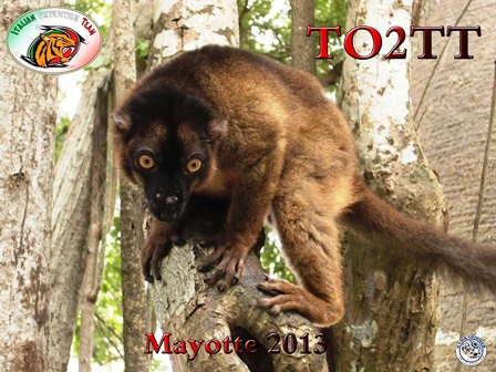 Mayotte Island TO2TT QSL  Mayotte Island TO2TT QSL