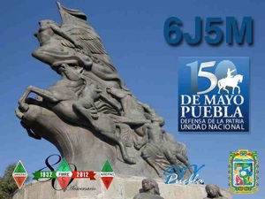 Mexico 6J5M Battle of Puebla